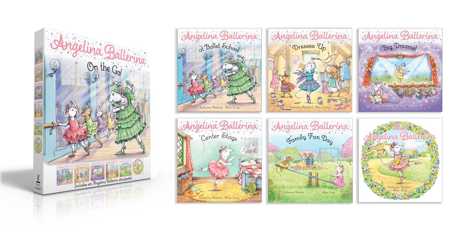 Angelina Ballerina On the Go! (Boxed Set)