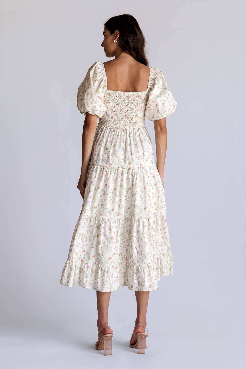 Penelope Floral Smocked Midi Dress