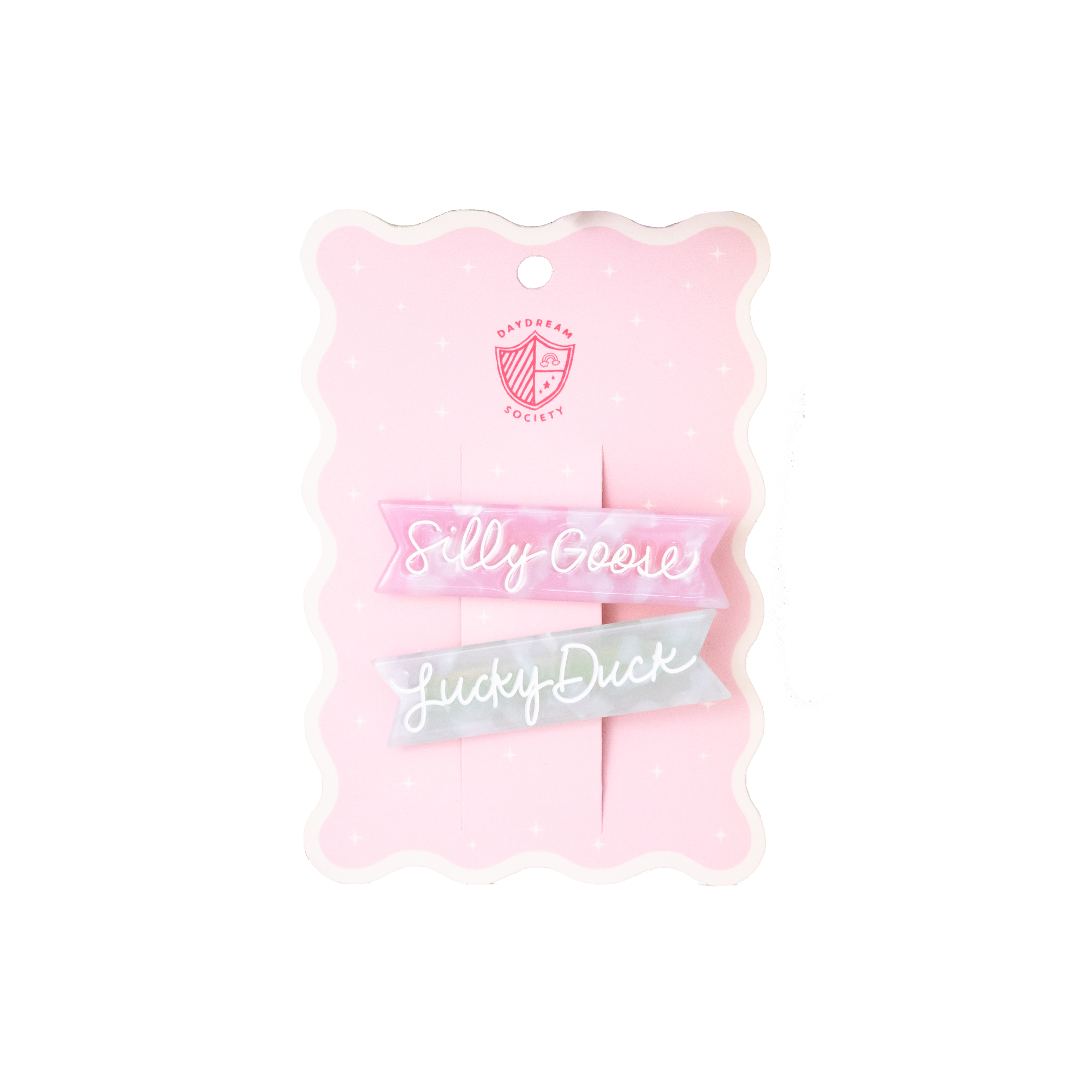 Silly Goose Acetate Hair Clip Set