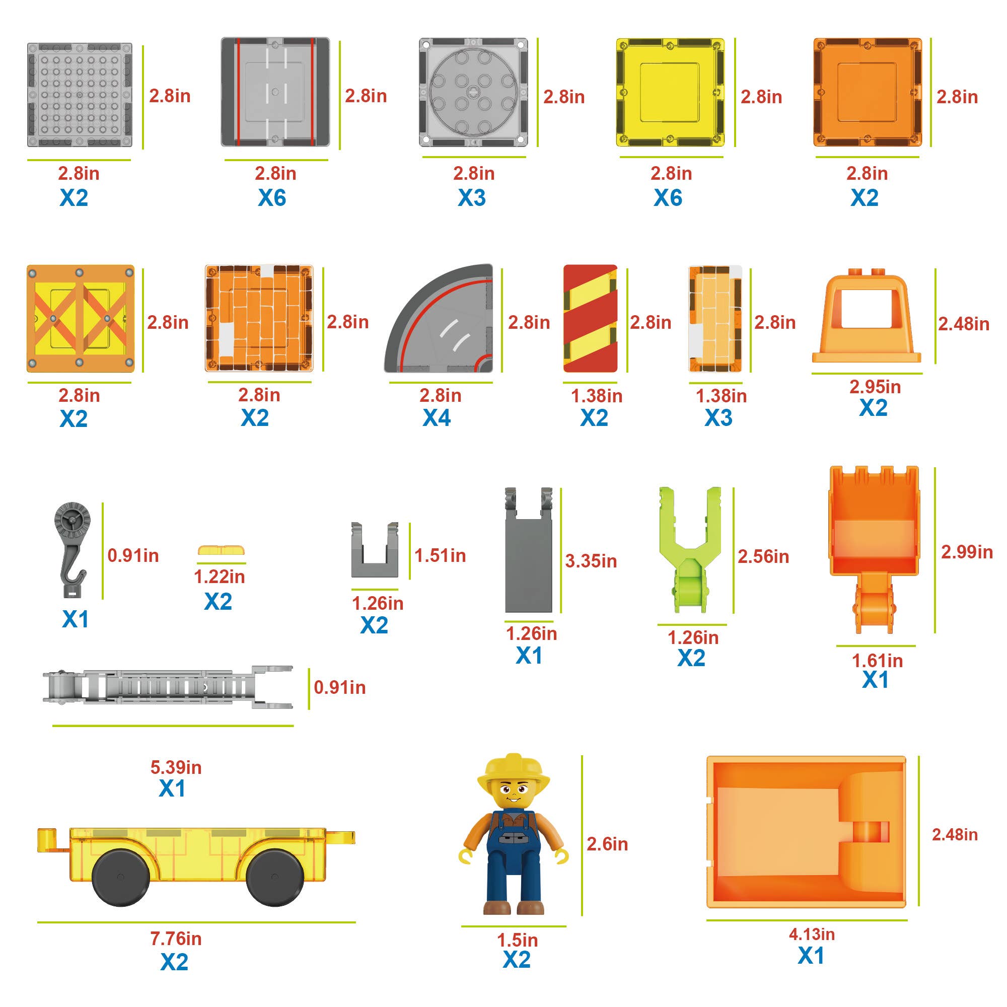 Magnet Tile Construction 5-in-1 Building