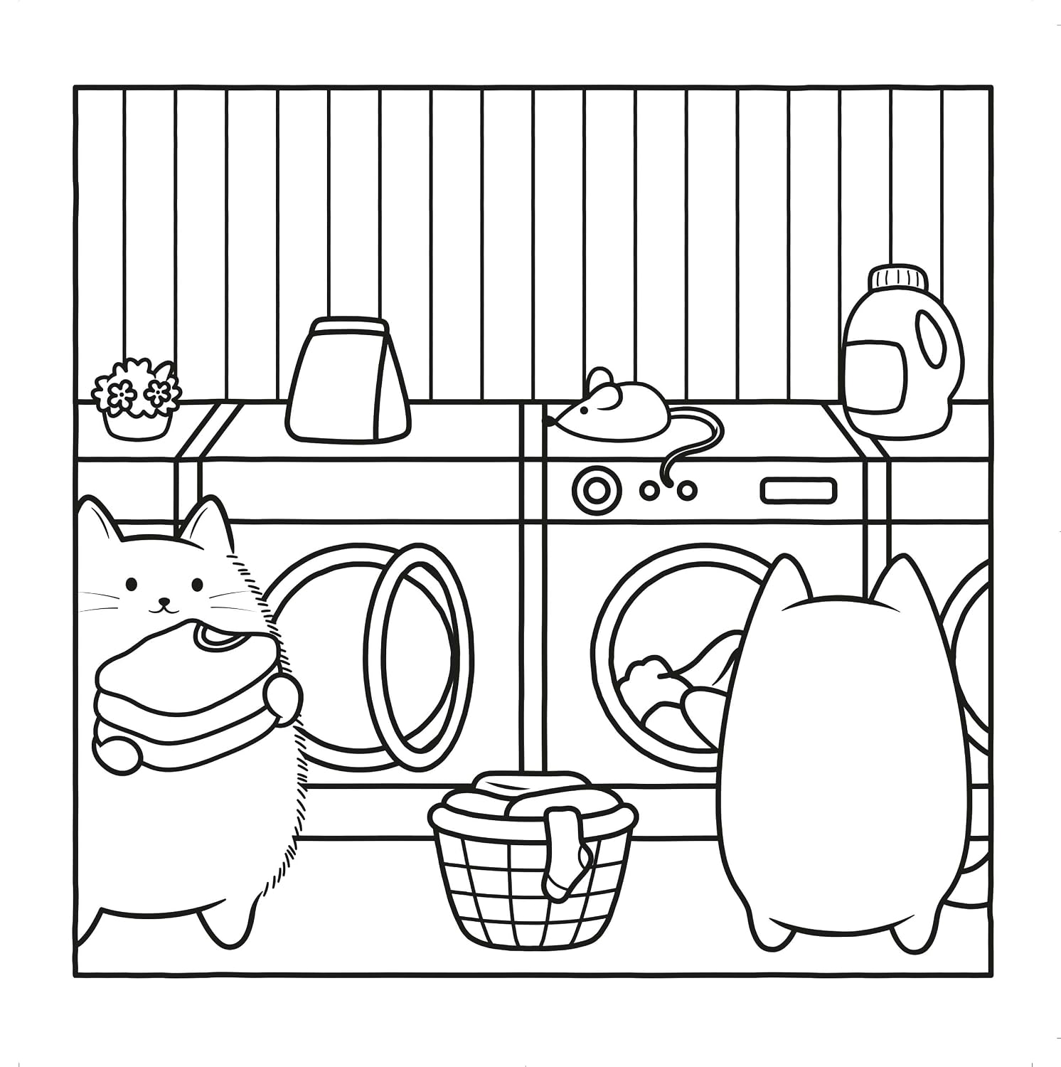 Cozy Kitty Friends: Cute and Very Cozy Colouring