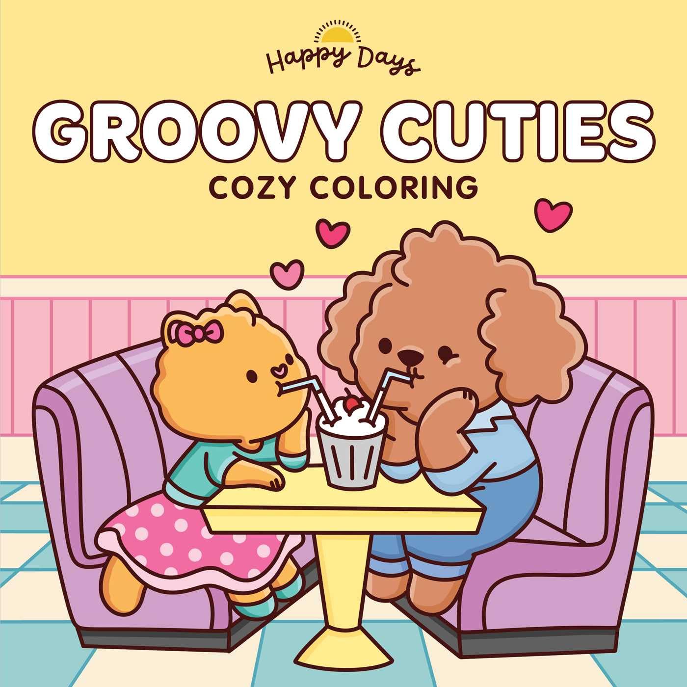 Groovy Cuties: Cozy Coloring