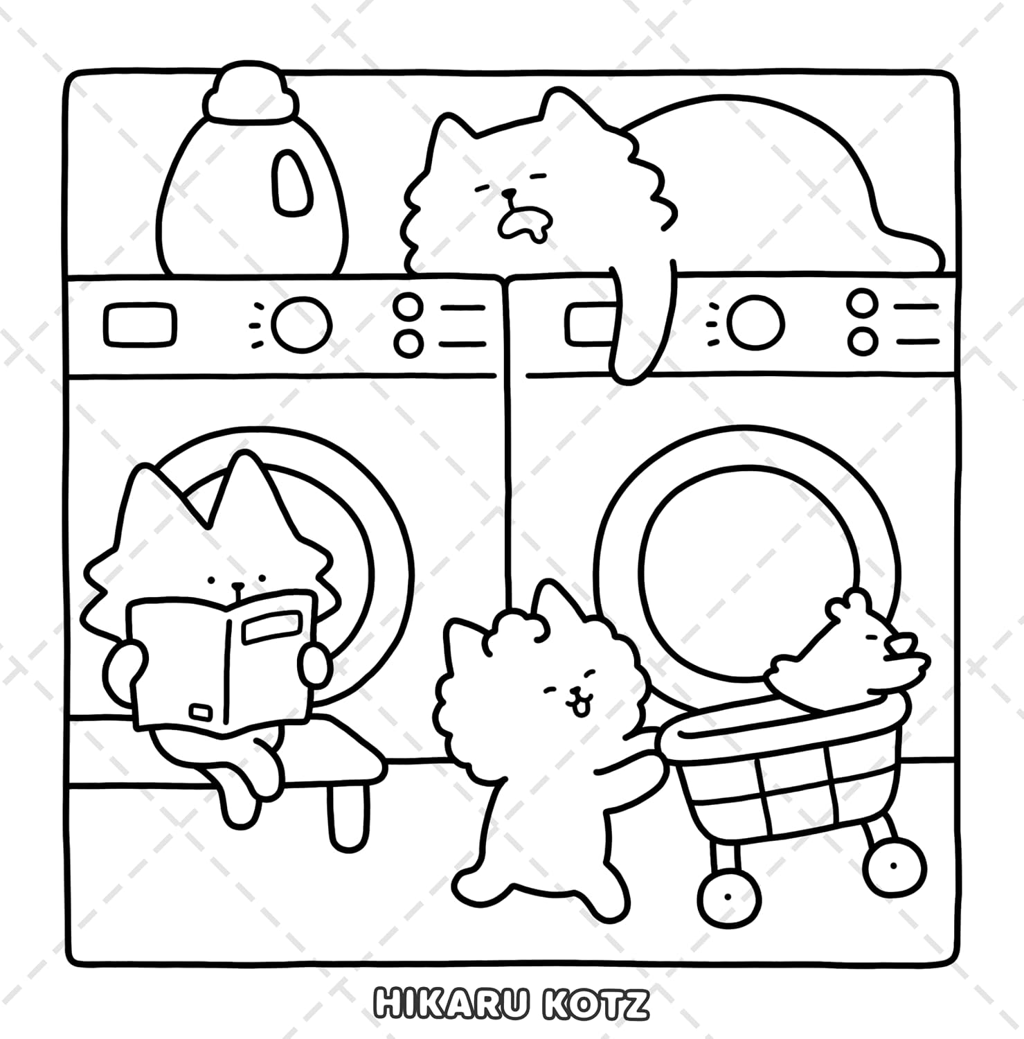 Comfy Days: Cozy and Funny Coloring Book