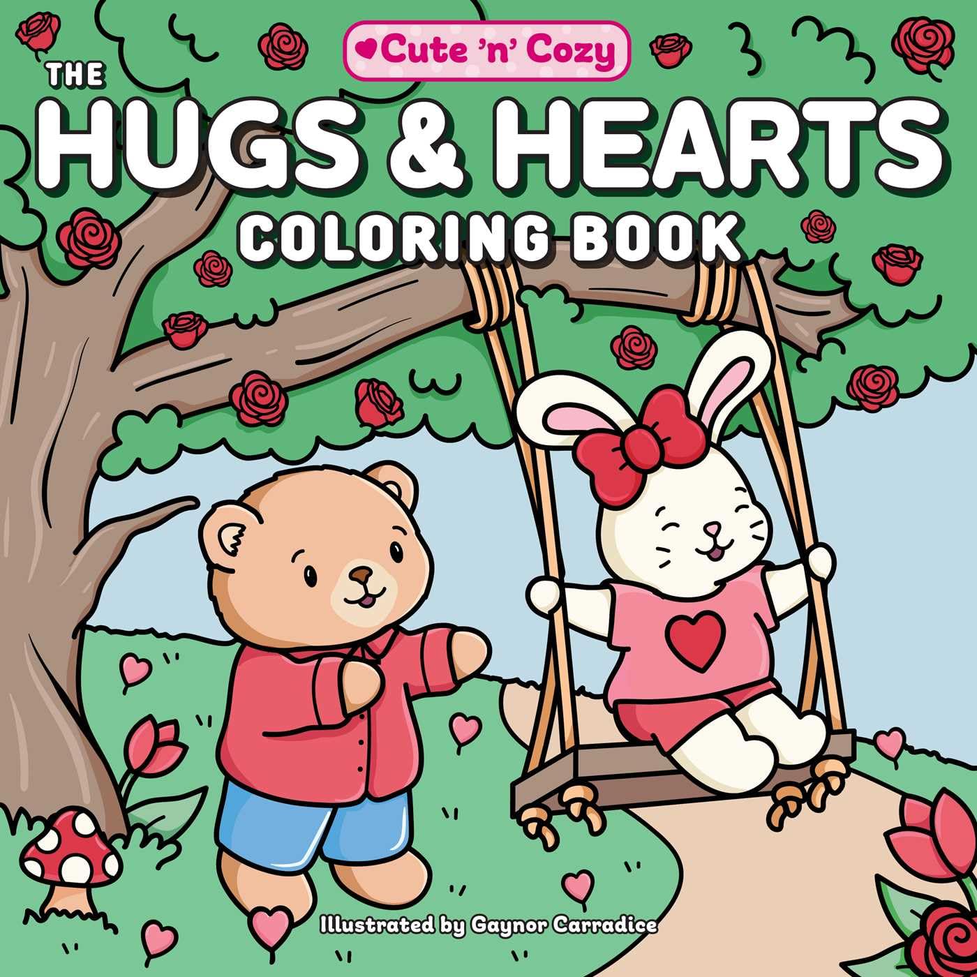 Hugs & Hearts Coloring Book