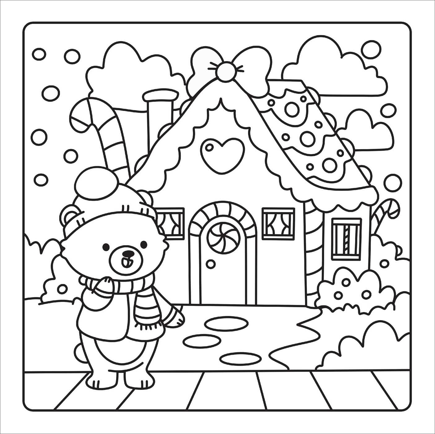 Christmas Cuties: Cozy Coloring