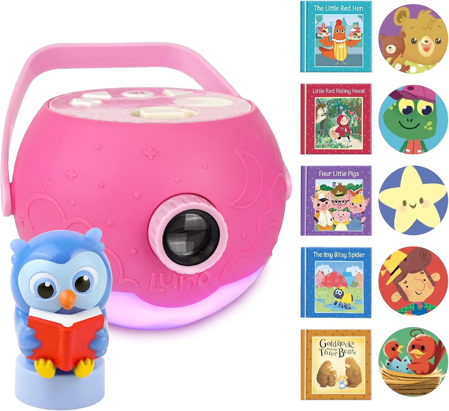 Luna - Kids Book Projector Pink