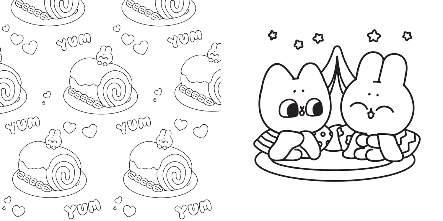 Pocket Peaches Sweet & Simple Coloring Book