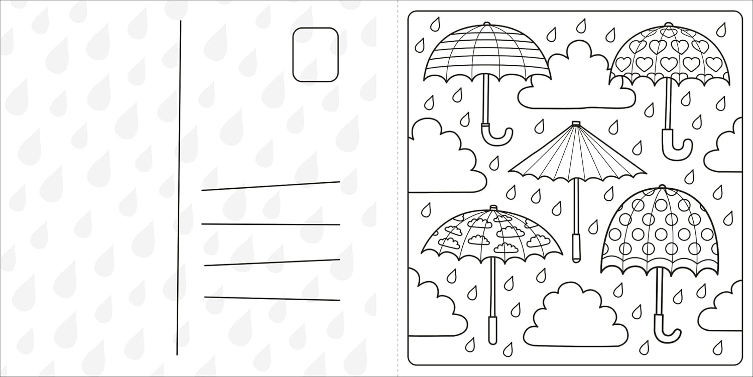 Super Cuties: A Cozy Comfy Rainy Day Coloring Book