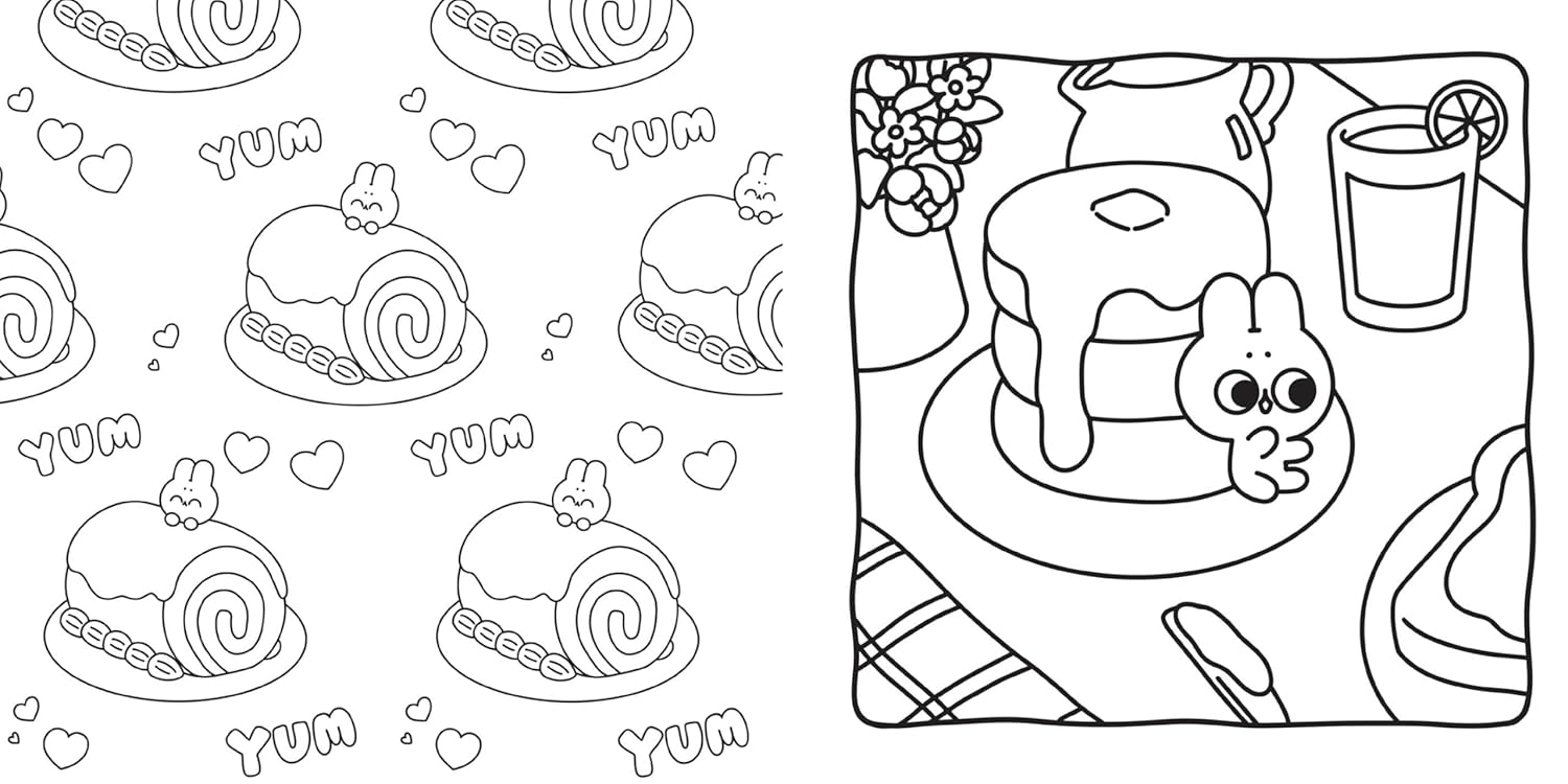 Pocket Peaches Sweet & Simple Coloring Book