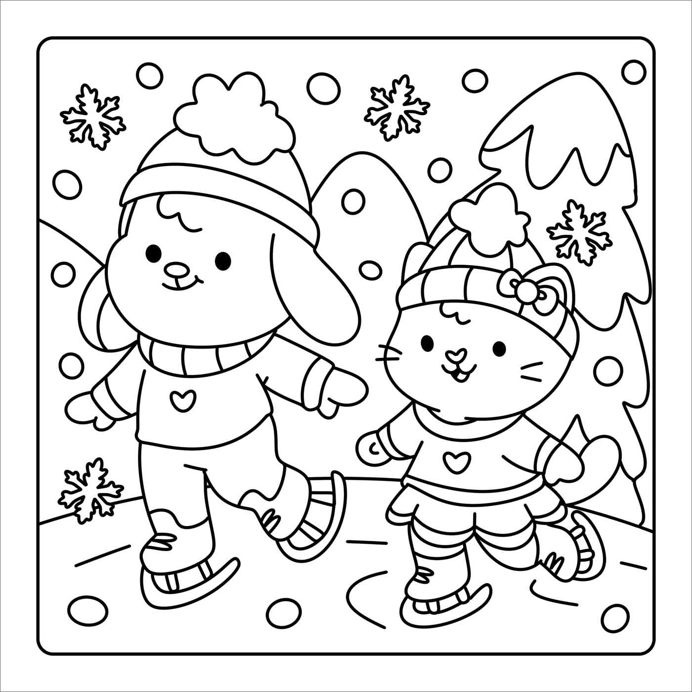 Calm Cuties: Cozy Coloring
