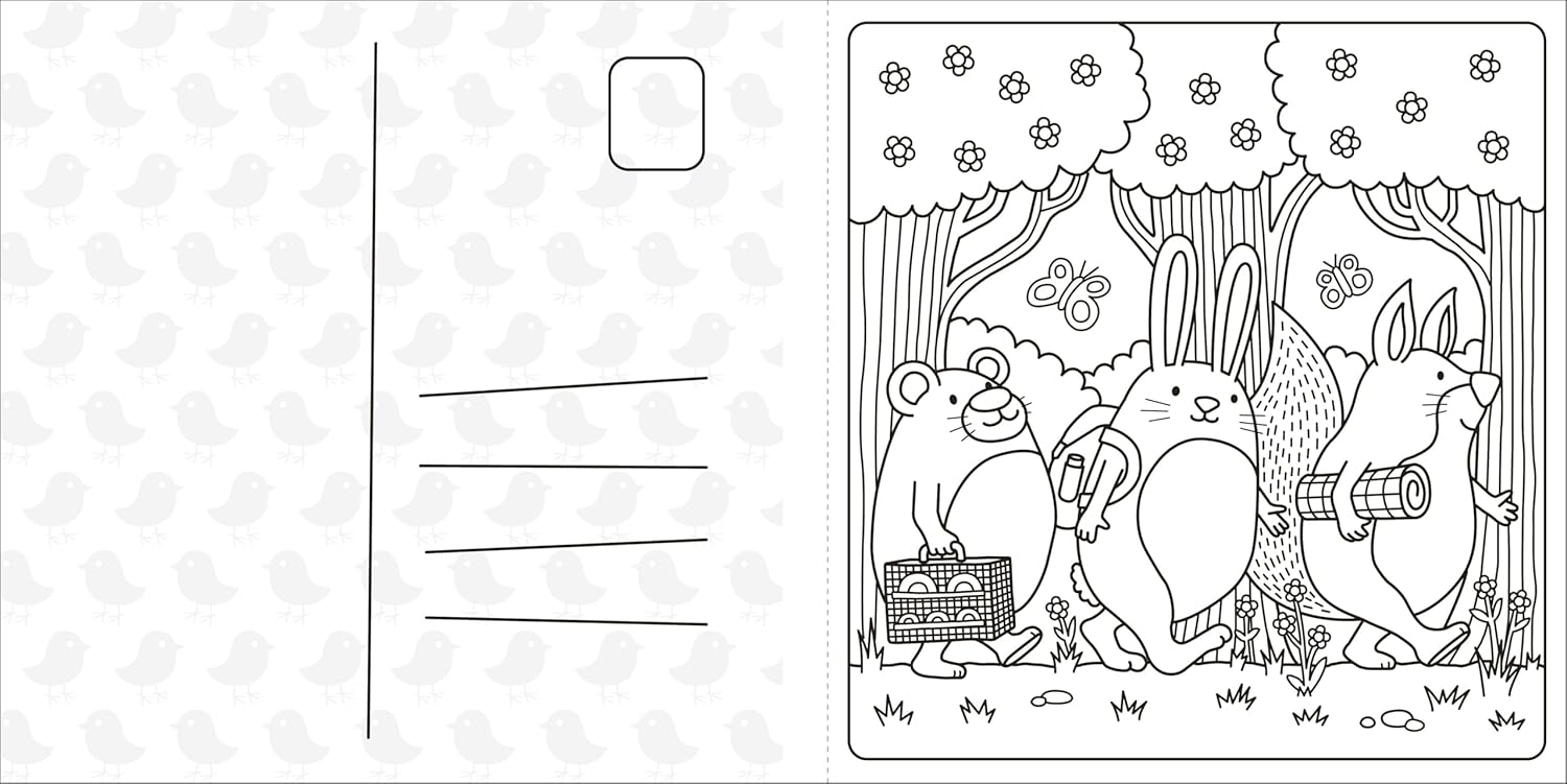 Super Cuties: A Cozy Springtime Coloring Book