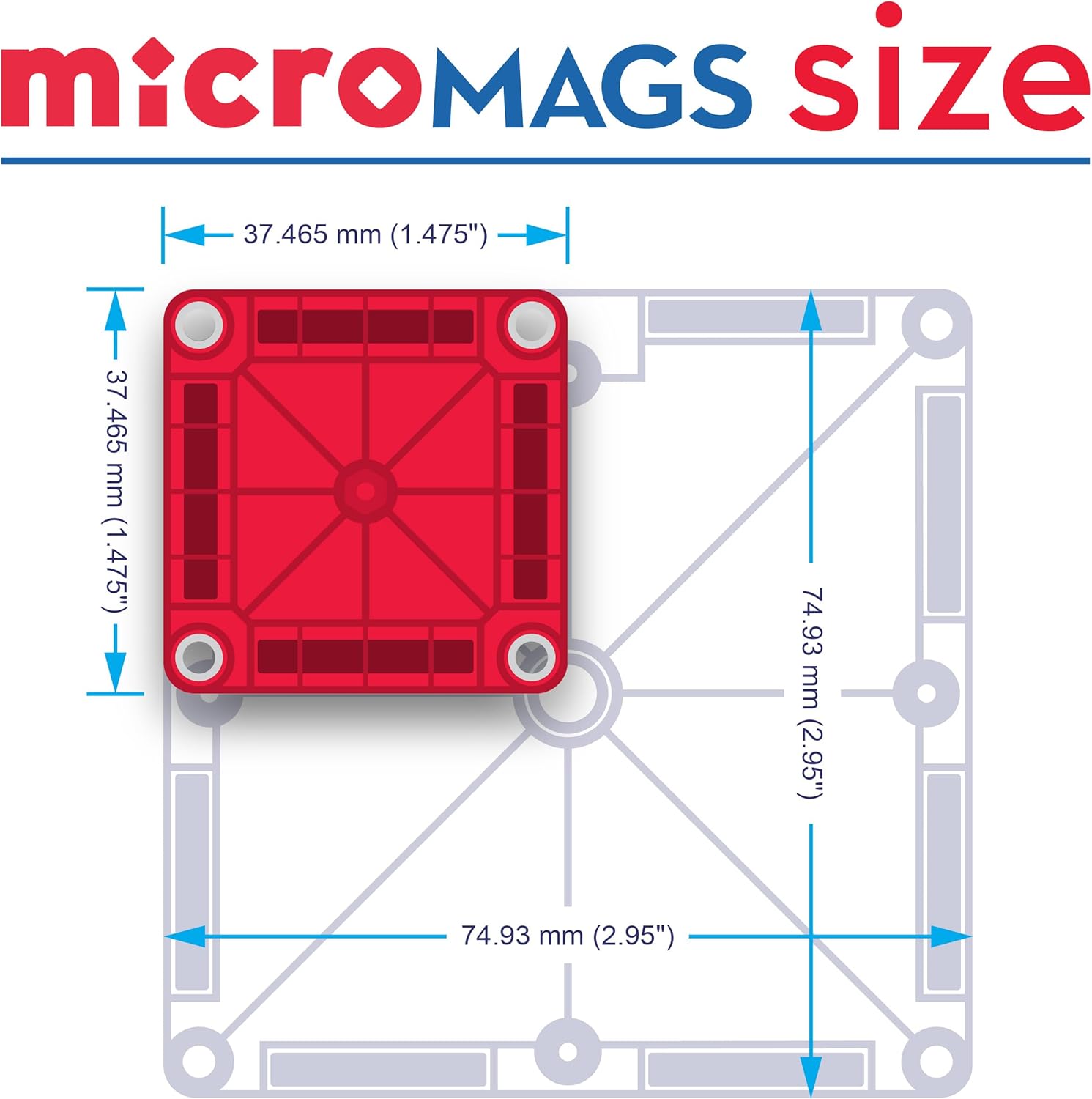 MAGNA-TILES microMAGS 26-Piece Travel Deluxe