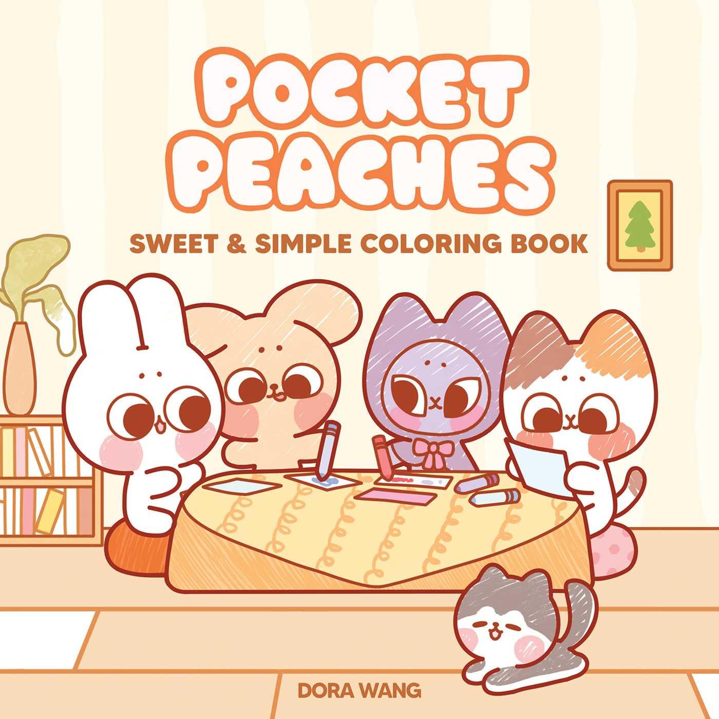Pocket Peaches Sweet & Simple Coloring Book