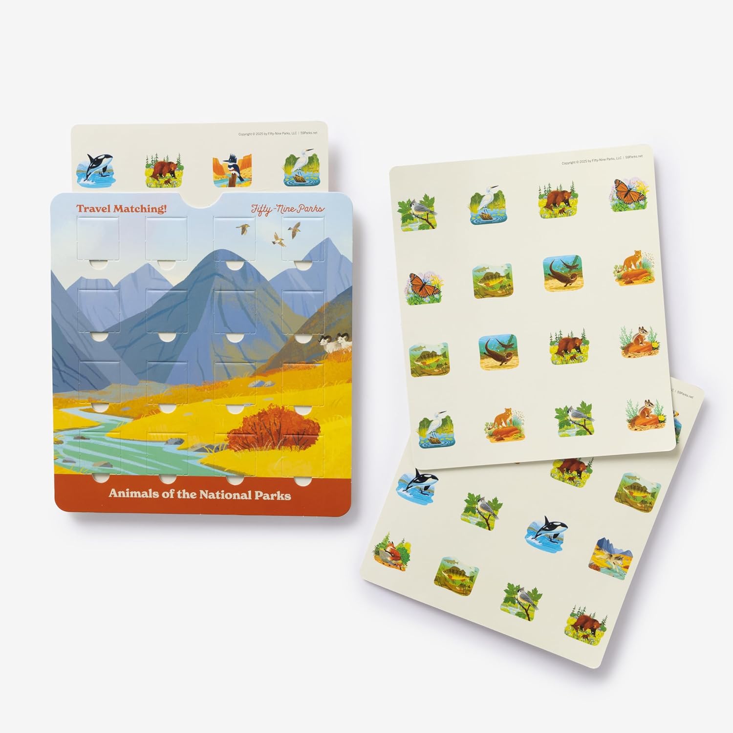 Animals of the National Parks Travel Matching Game