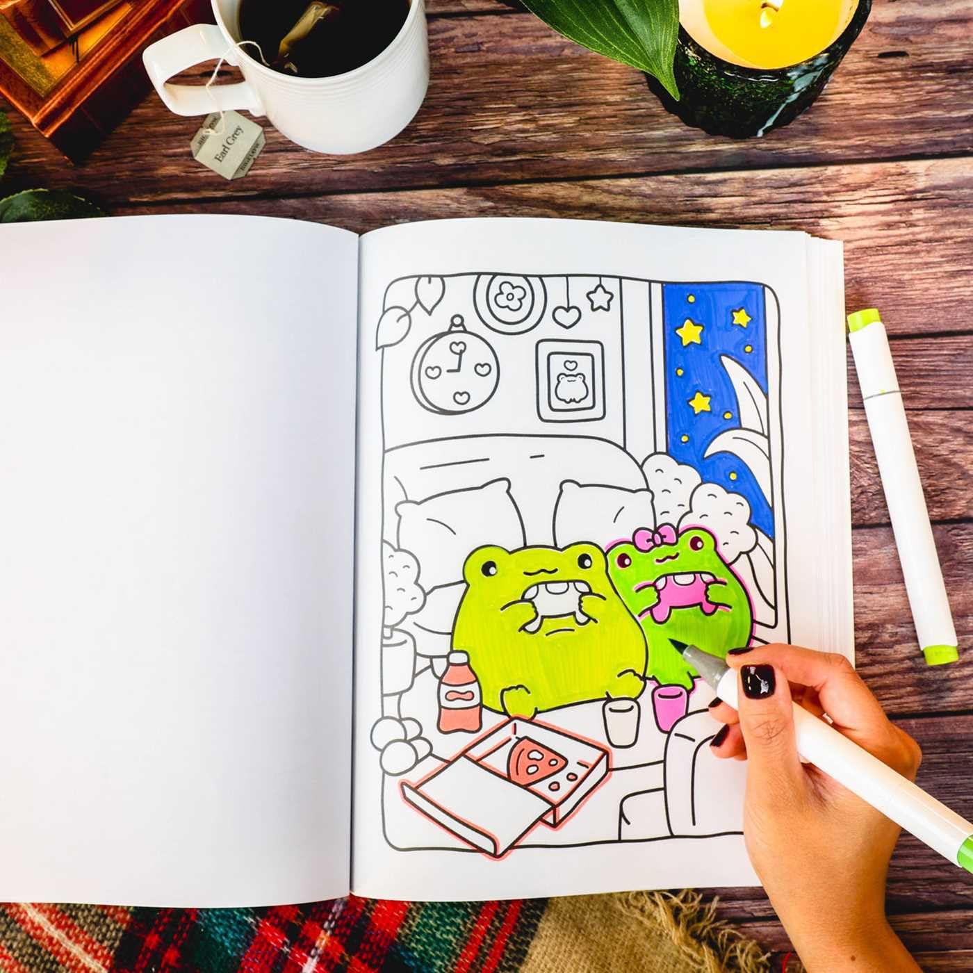 Cozy Love Glow-in-the-Dark Coloring