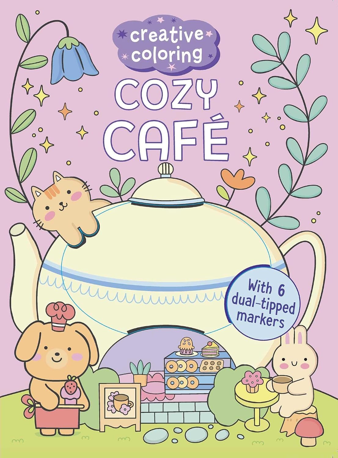 Creative Coloring: Cozy Café Mini-Coloring Kit