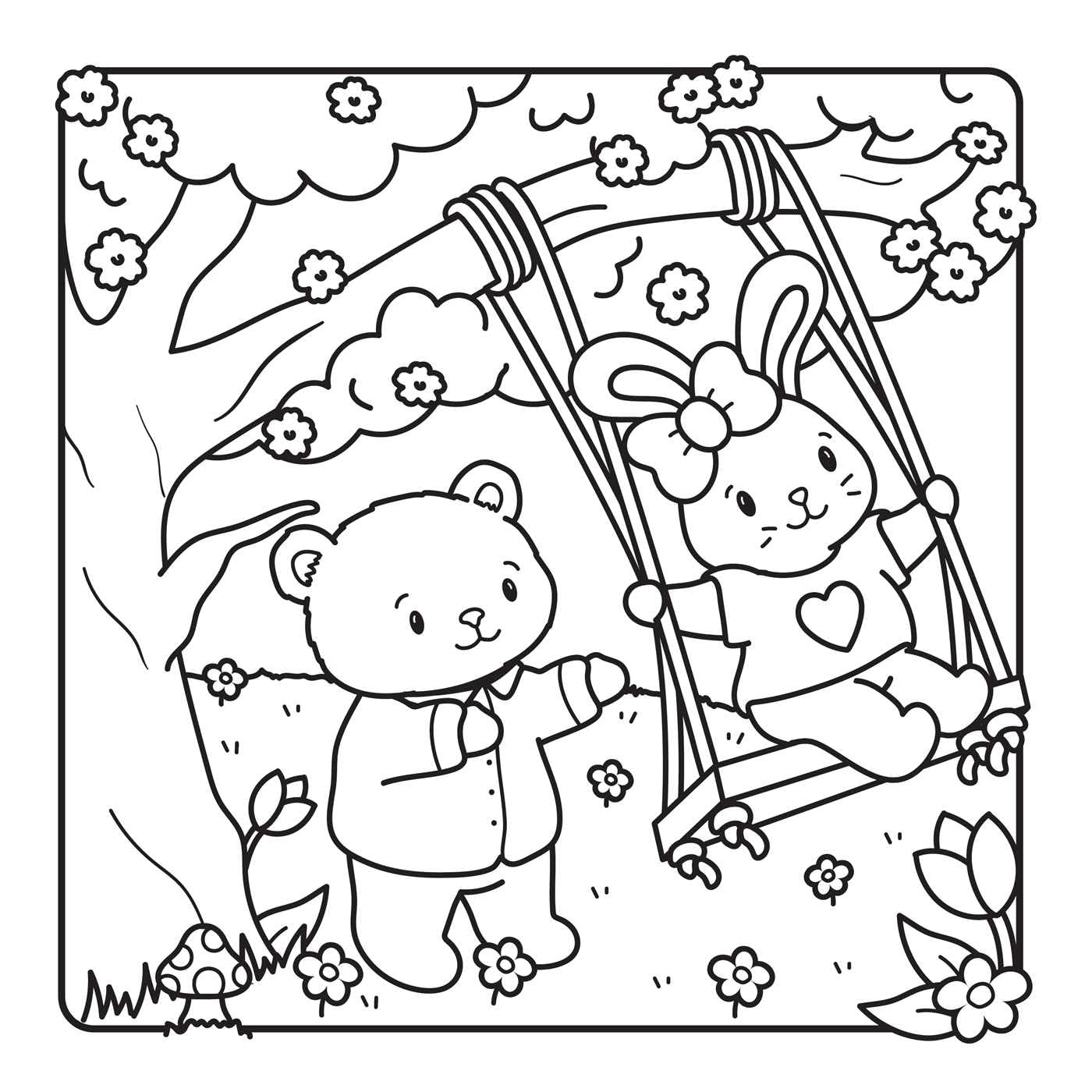 The Heartwarming Love Coloring Book
