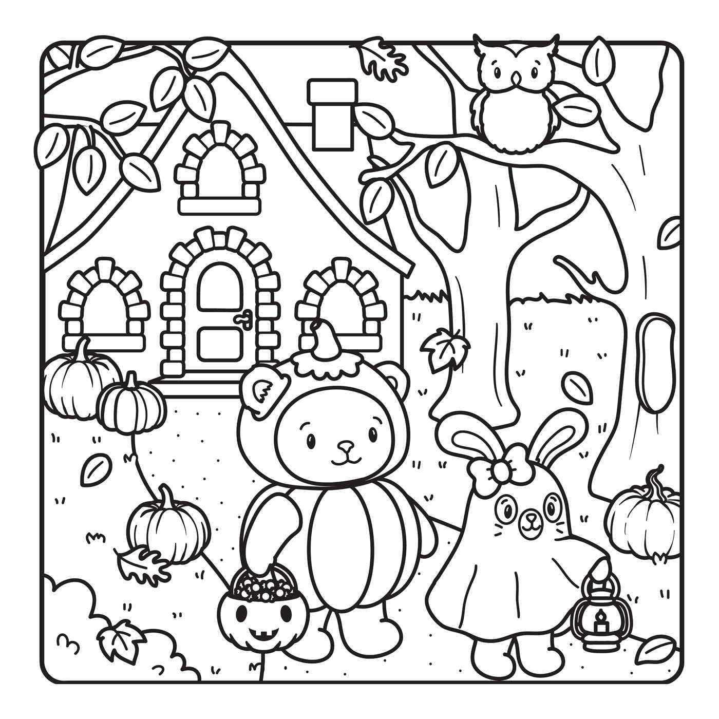 NOT-SO-SPOOKY HALLOWEEN COLORING  BOOK