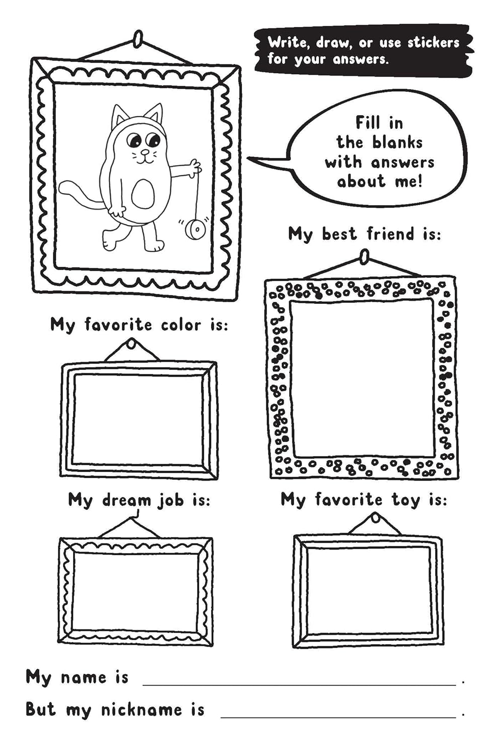 Color-In Stickers and Puzzles! Silly Snackimals