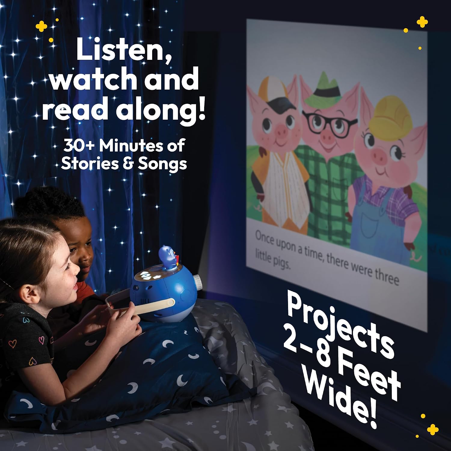 Luna - Kids Book Projector Blue