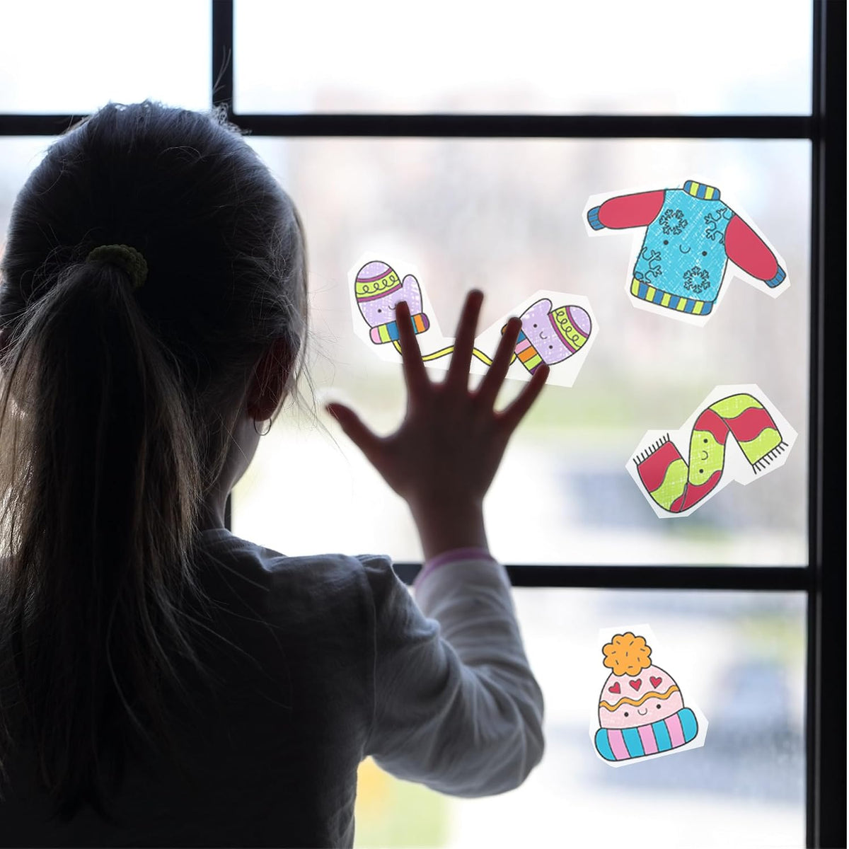 Cute Christmas Window Art