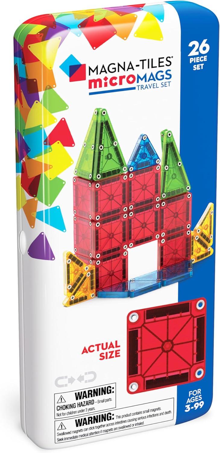 MAGNA-TILES microMAGS 26-Piece Travel