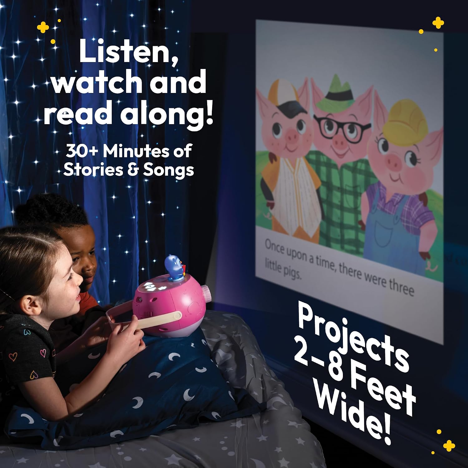 Luna - Kids Book Projector Pink