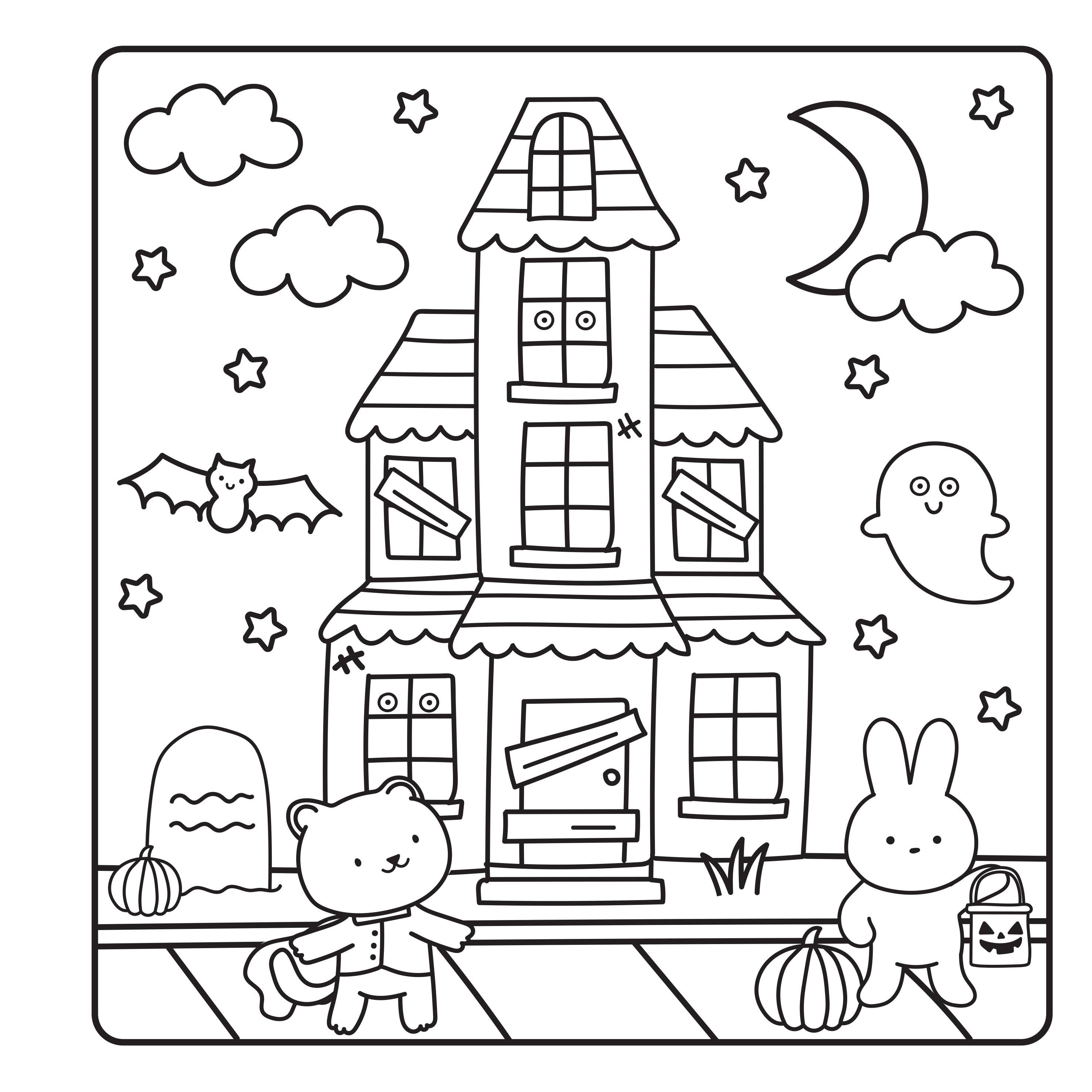 Sweet & Scary Coloring Book