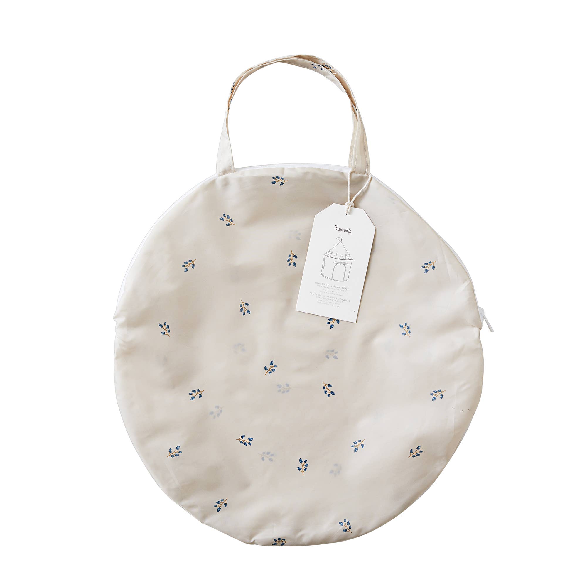 Play Tent Castle - Prints | Gingham Beige