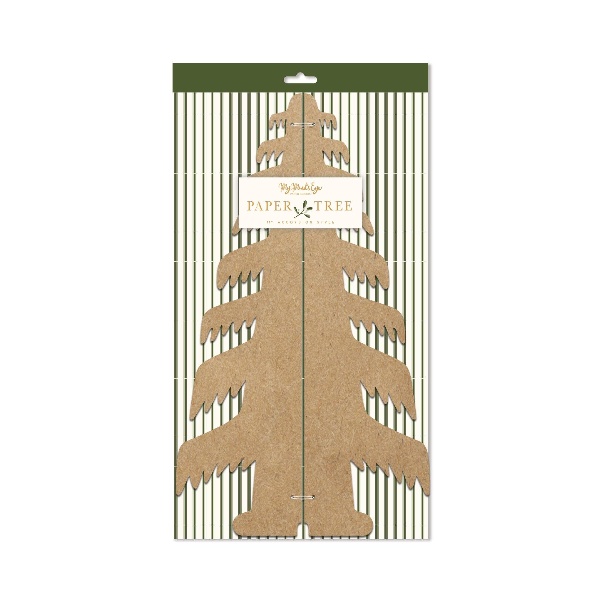 Christmas Large Kraft Paper Tree Decor