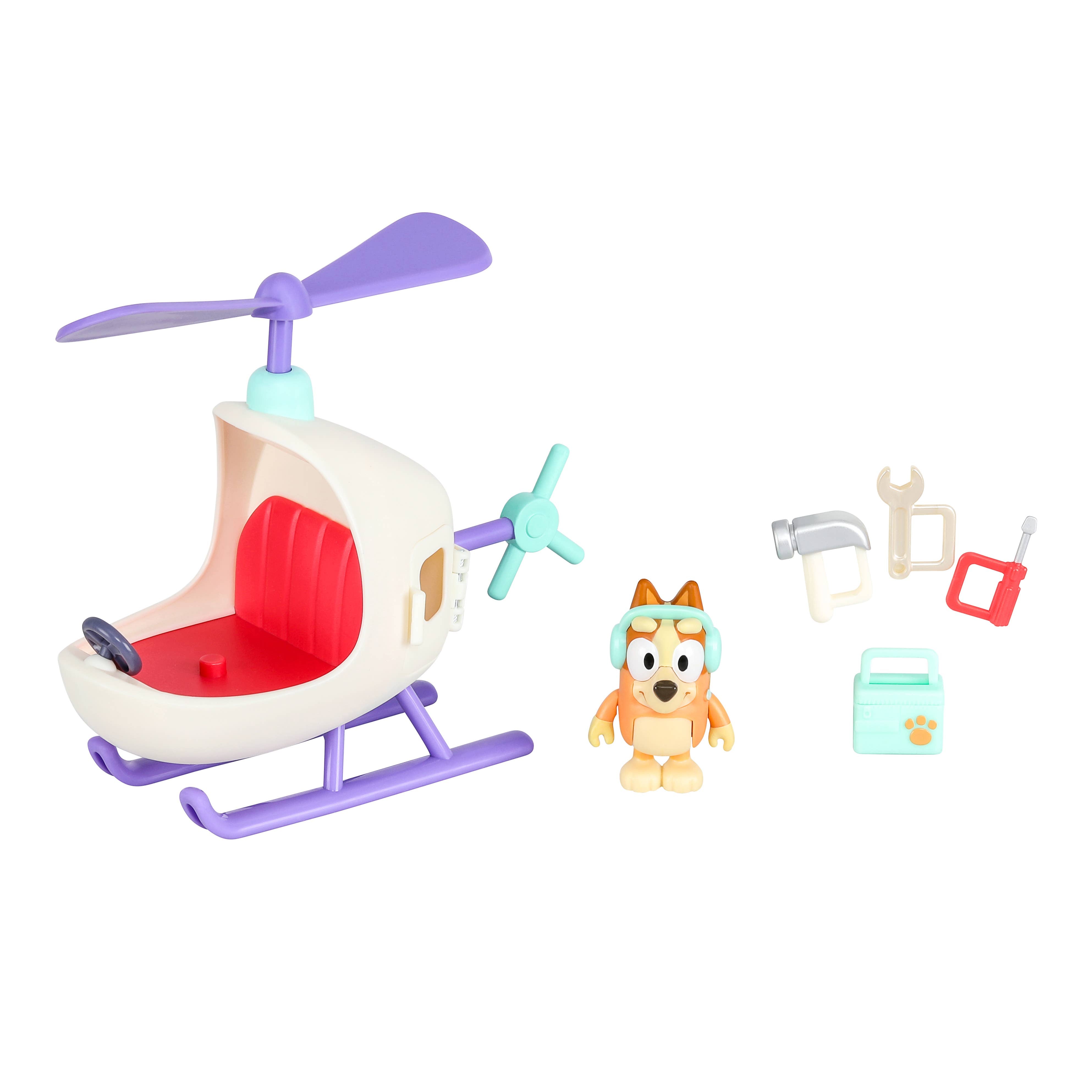 Helicopter & Bingo Figure Set