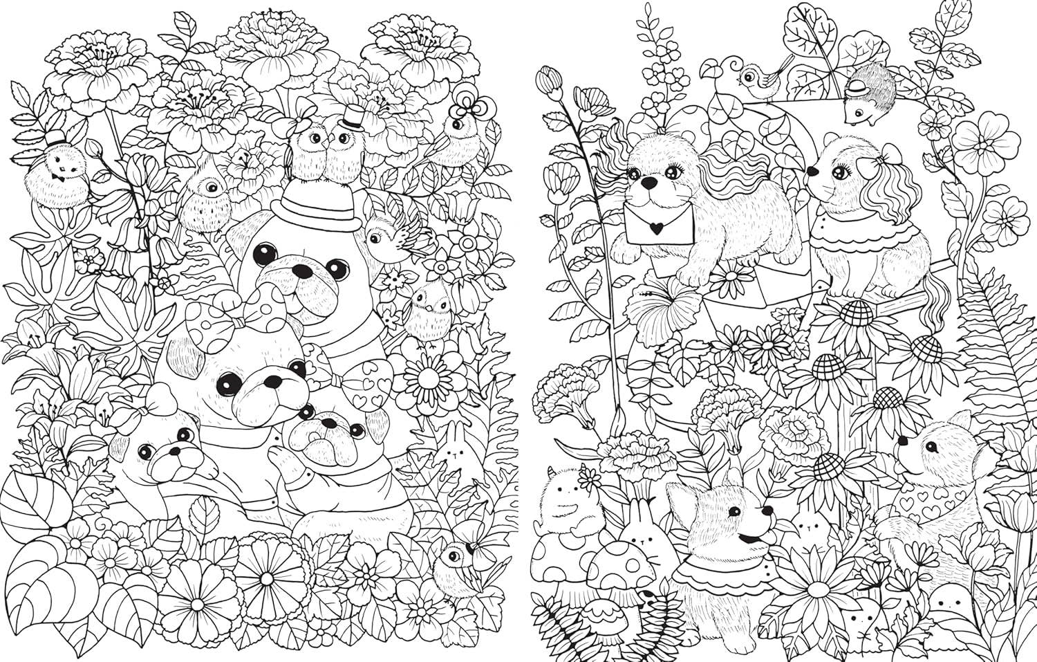 A Million Puppies Coloring Book