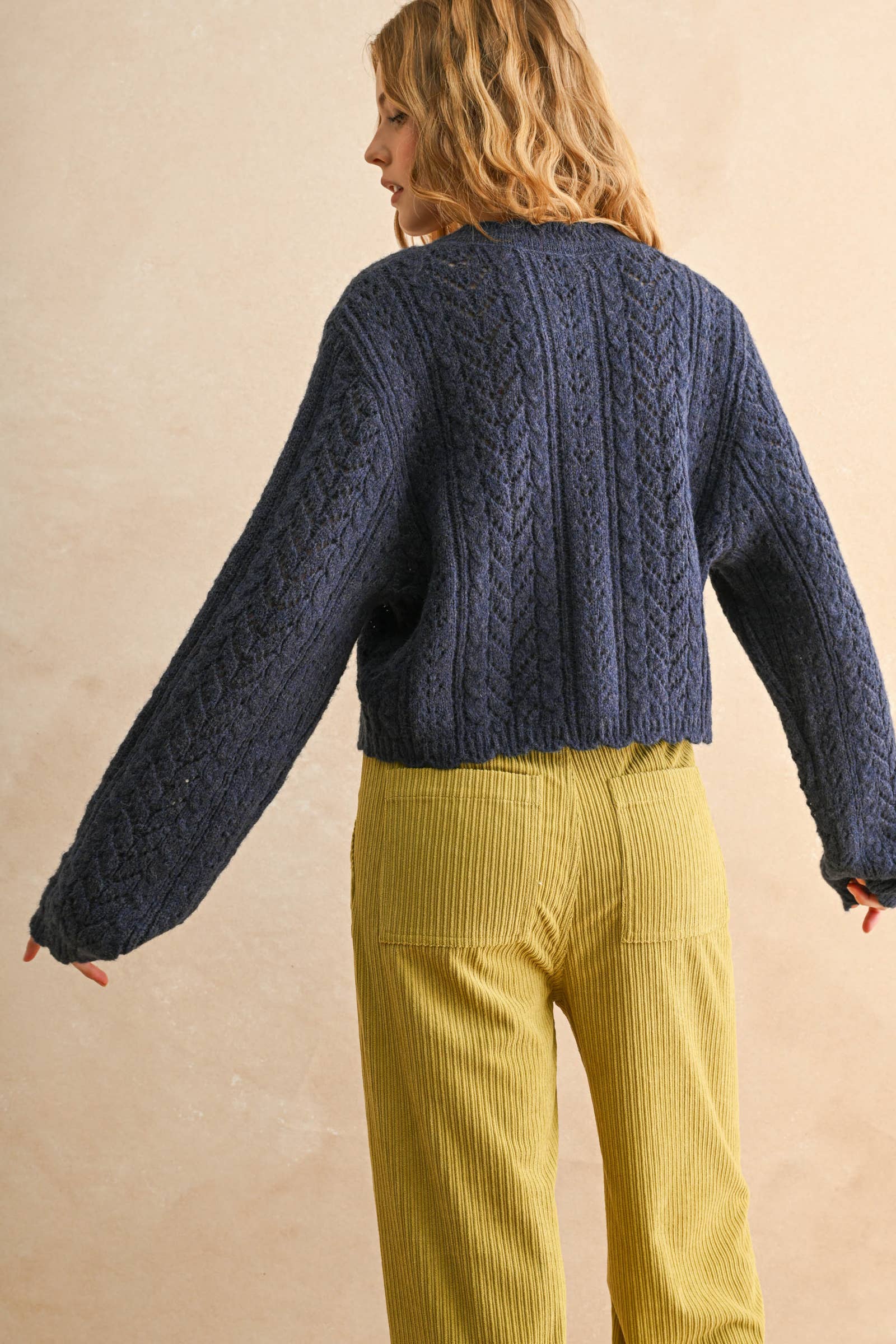 Marlowe Cable Knit Cardigan