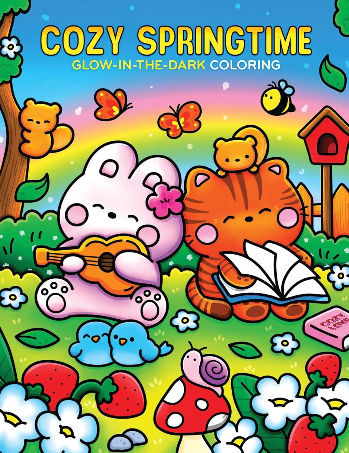 Cozy Springtime Glow-in-the-Dark Coloring