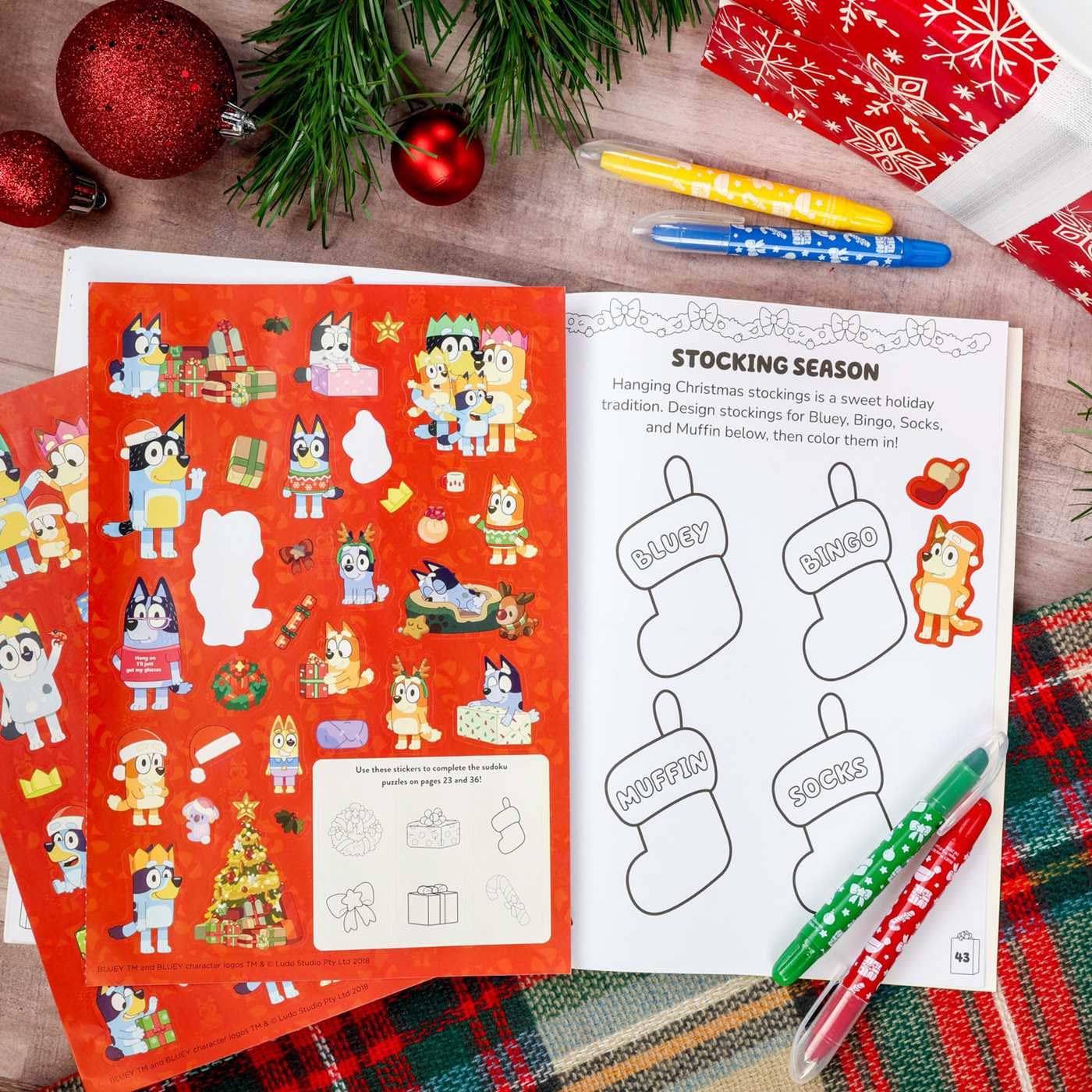 BLUEY COLORTIVITY: HOORAY CHRISTMAS!