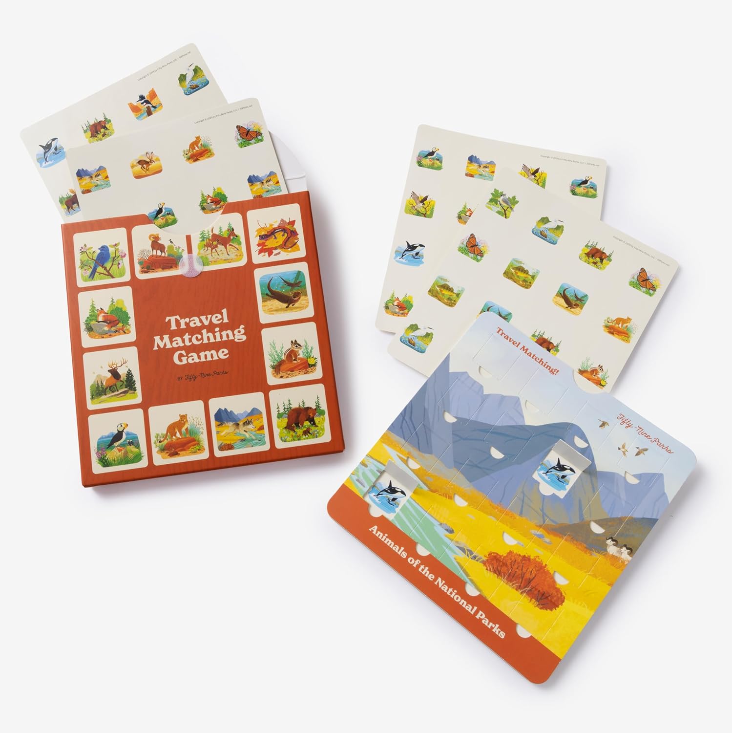 Animals of the National Parks Travel Matching Game
