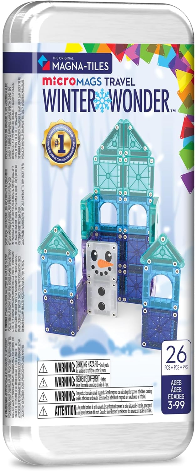 Magna-Tiles microMAGS Winter Wonder Travel