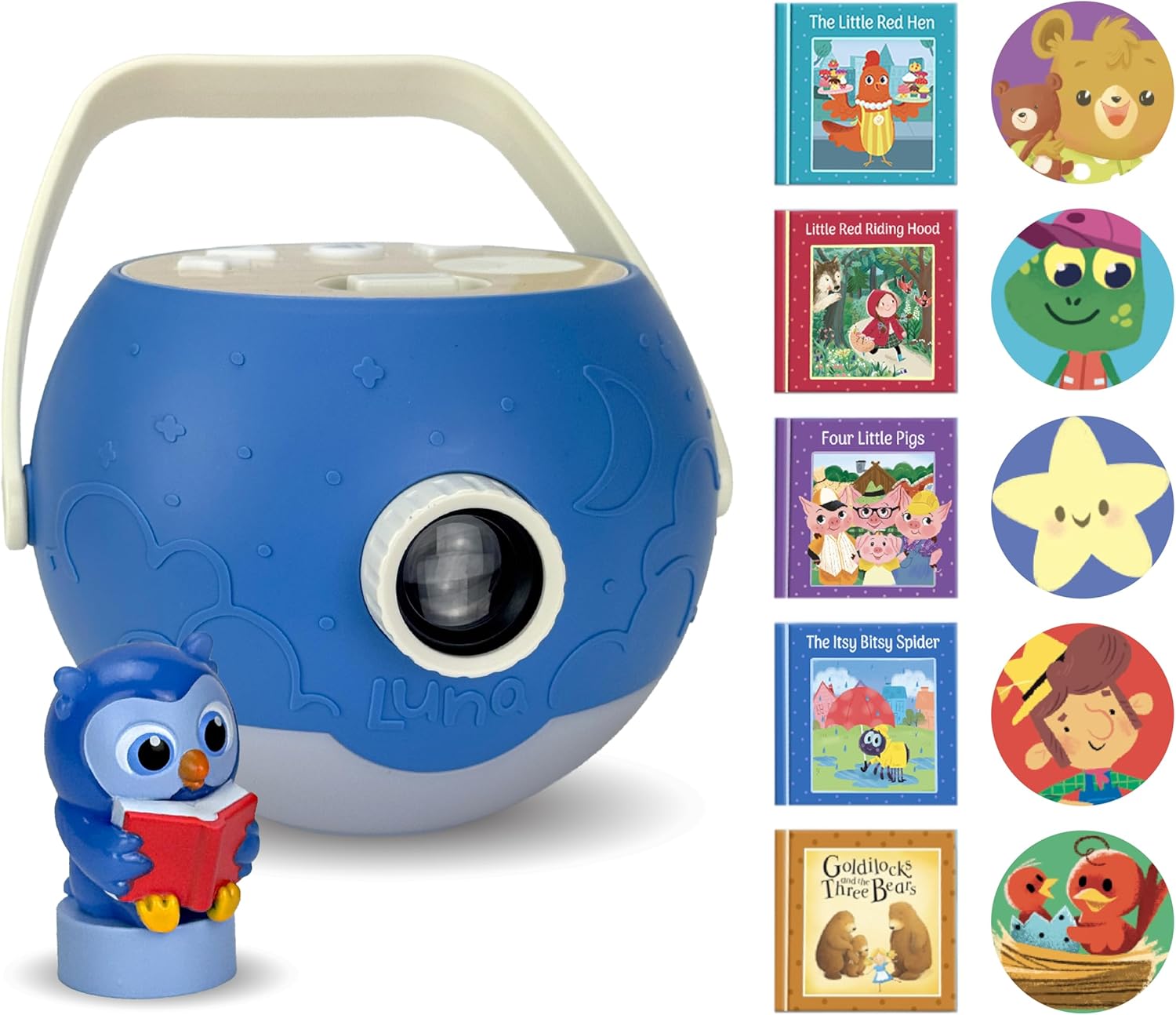 Luna - Kids Book Projector Blue