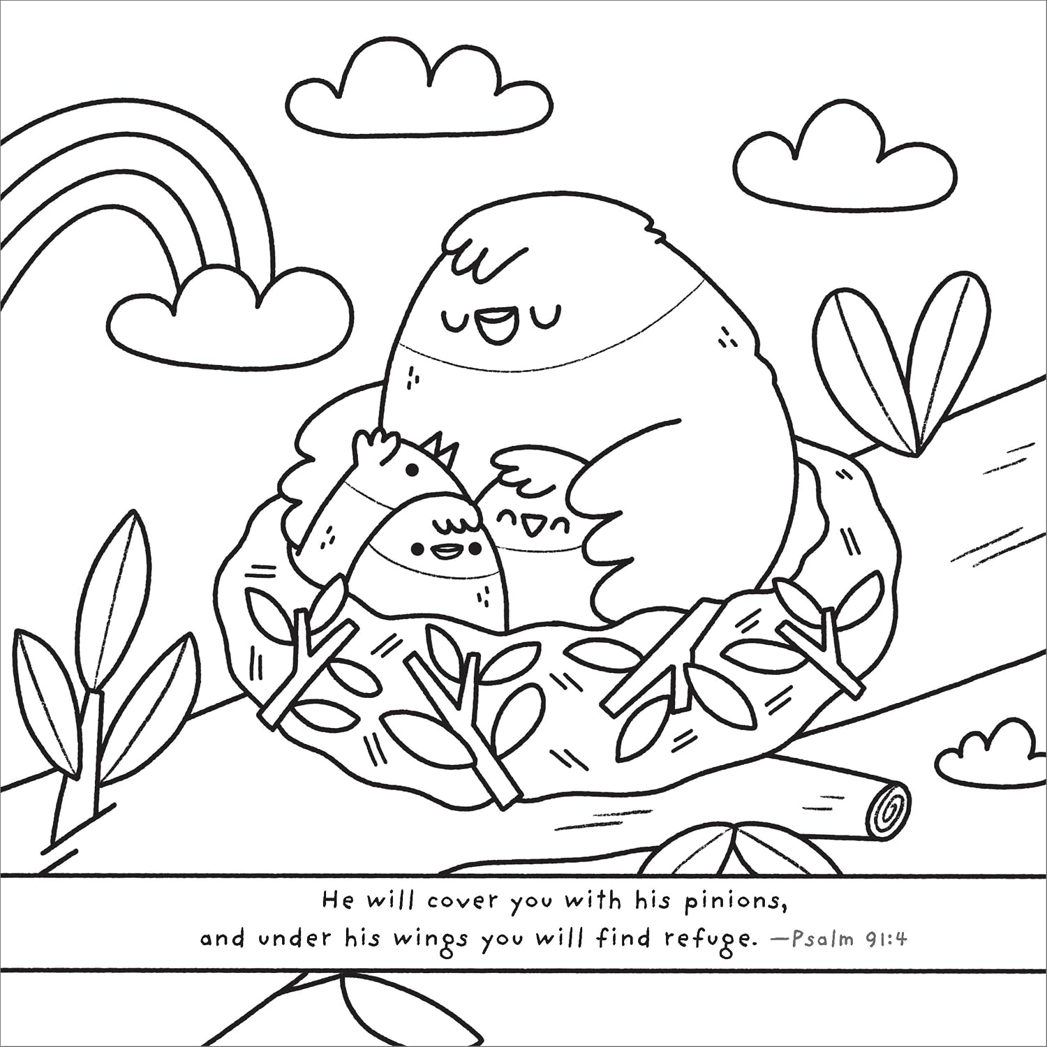 Cute Animals Christian Coloring Book
