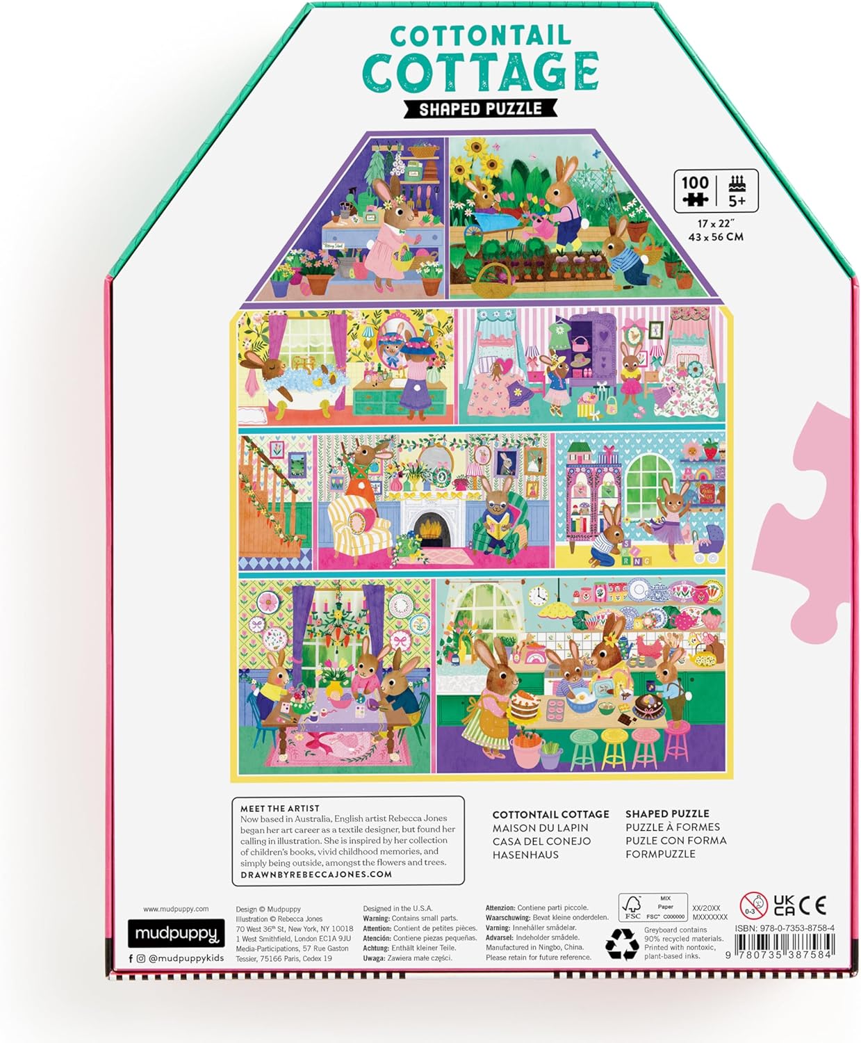 Cottontail Cottage – 100 Piece Puzzle