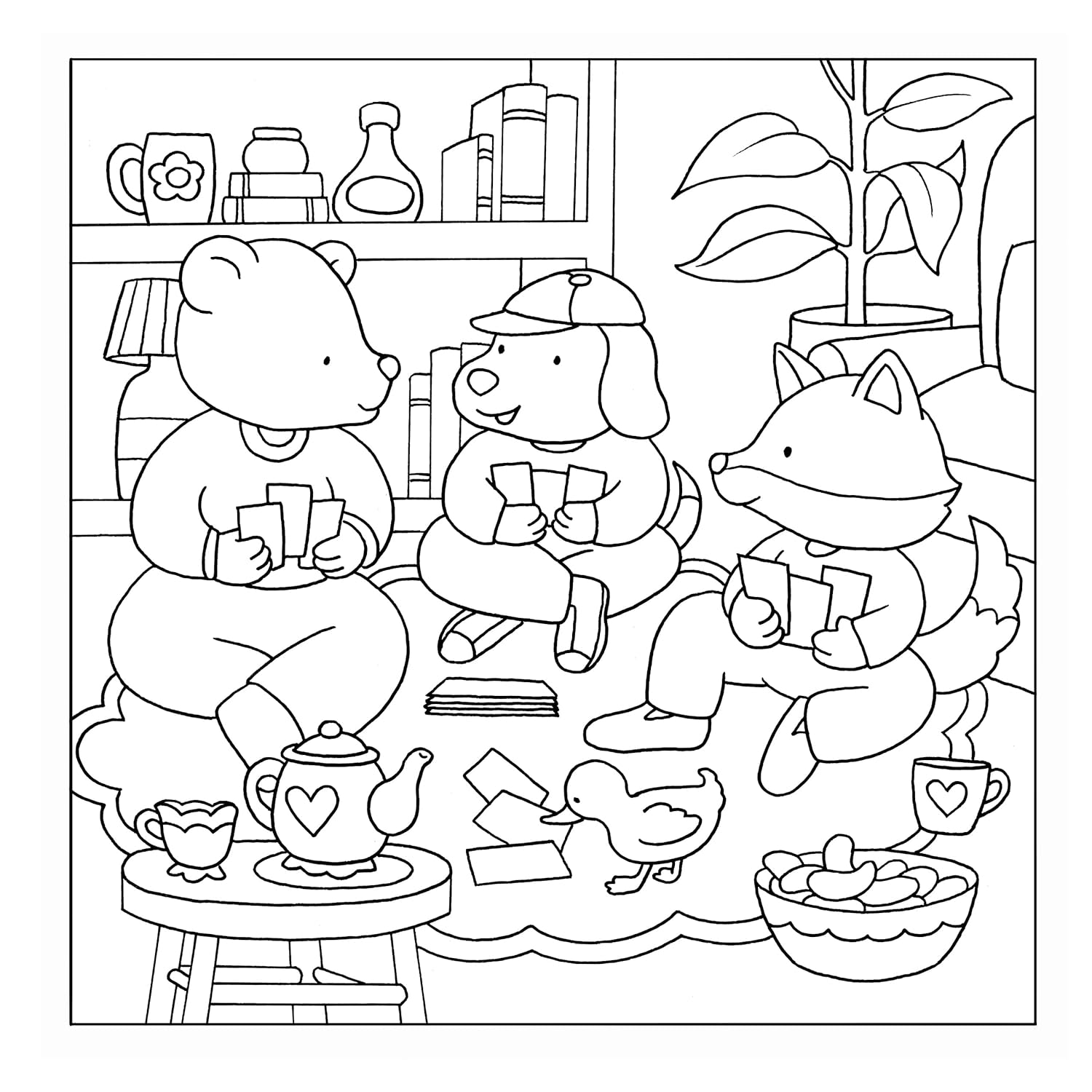 The Best Day Ever: A Cute & Cozy Coloring