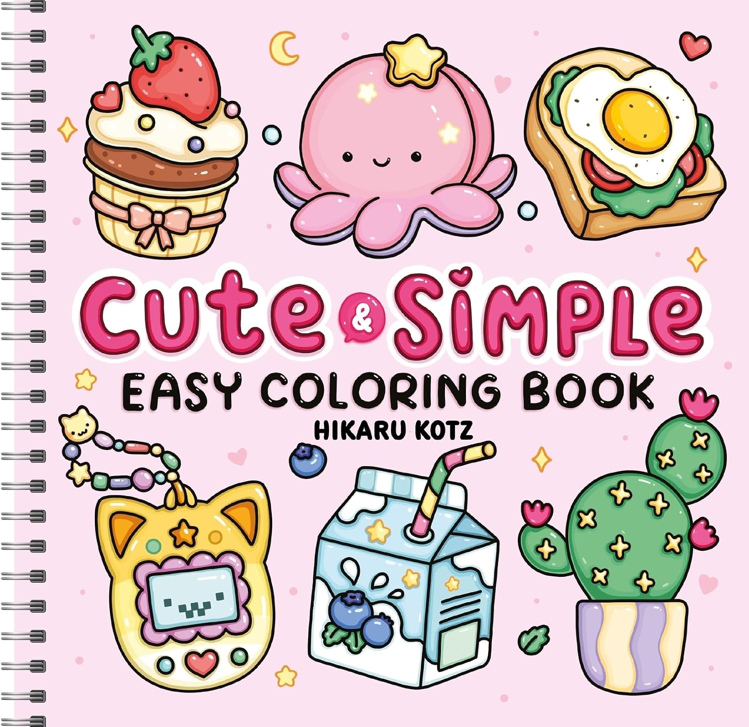 Cute & Simple Easy Coloring Book
