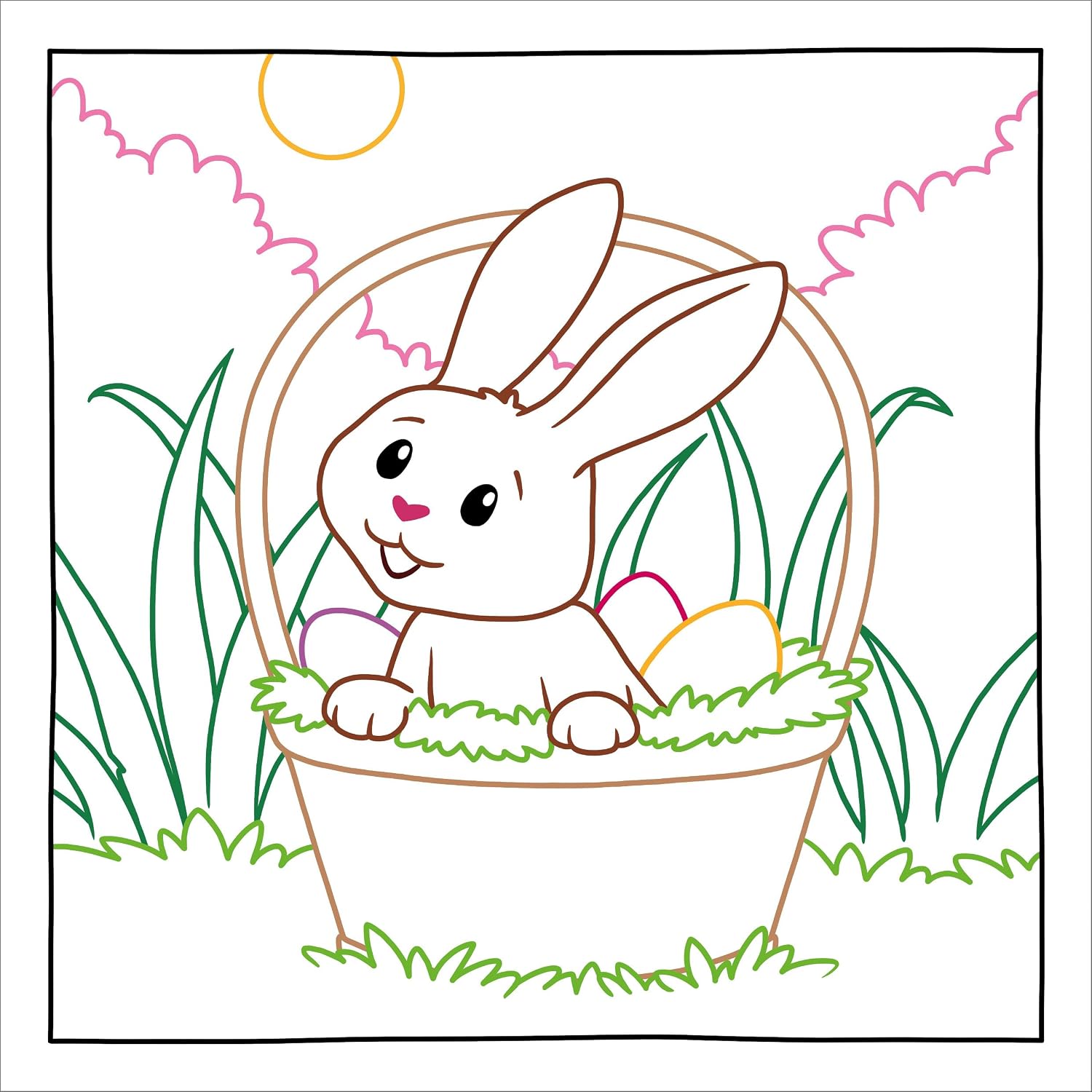 Magic Paper Coloring Book: Easter Bunny