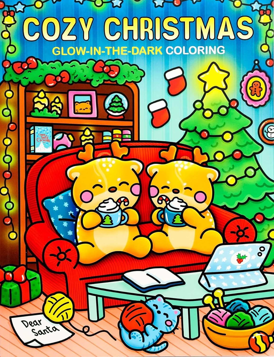 Cozy Christmas Glow-in-the-Dark Coloring