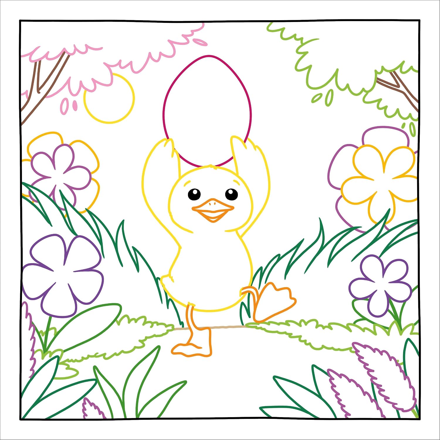 Magic Paper Coloring Book: Easter Bunny