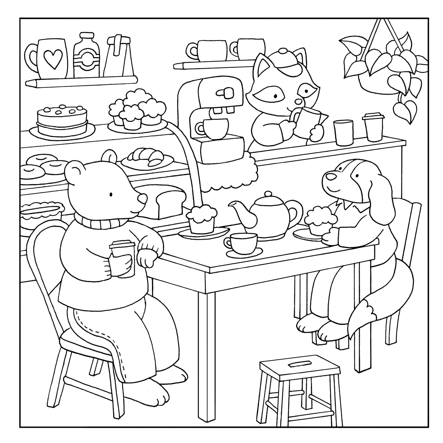 Friends Forever: A Cute & Cozy Coloring