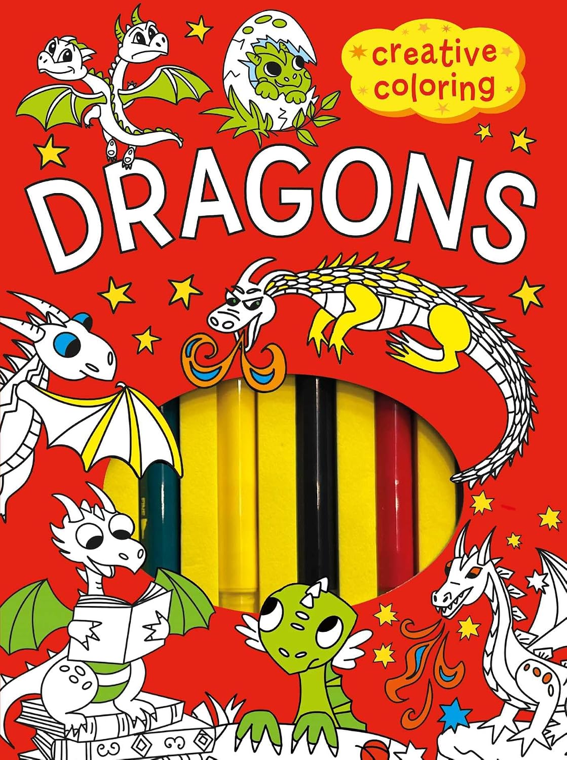 Creative Coloring: Dragons Mini-Coloring Kit