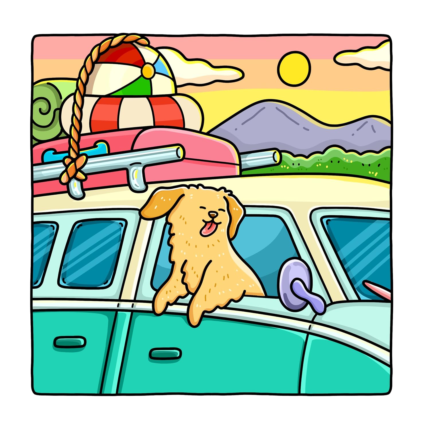 Dog Moments: Puppy Life Coloring Book