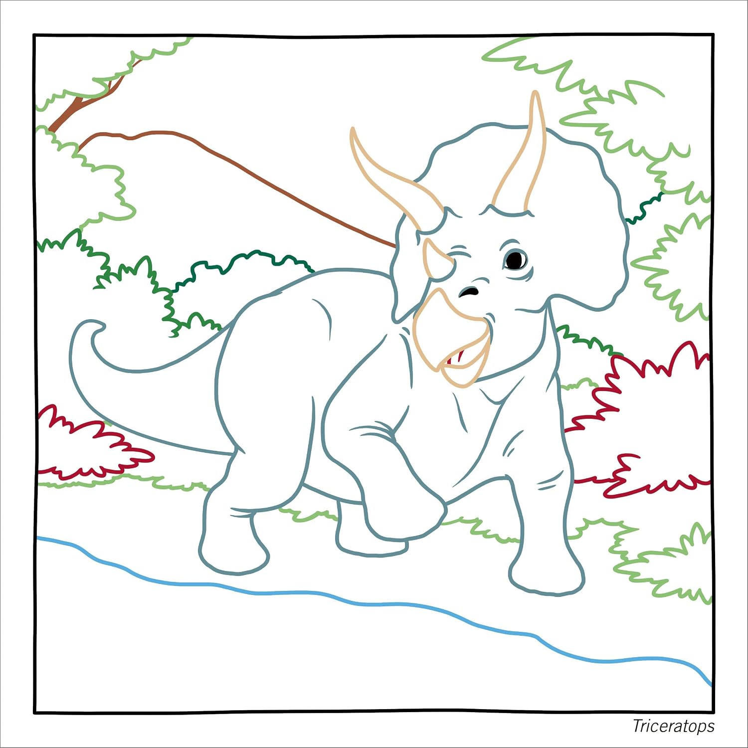 Magic Paper Coloring Book: Dinosaurs