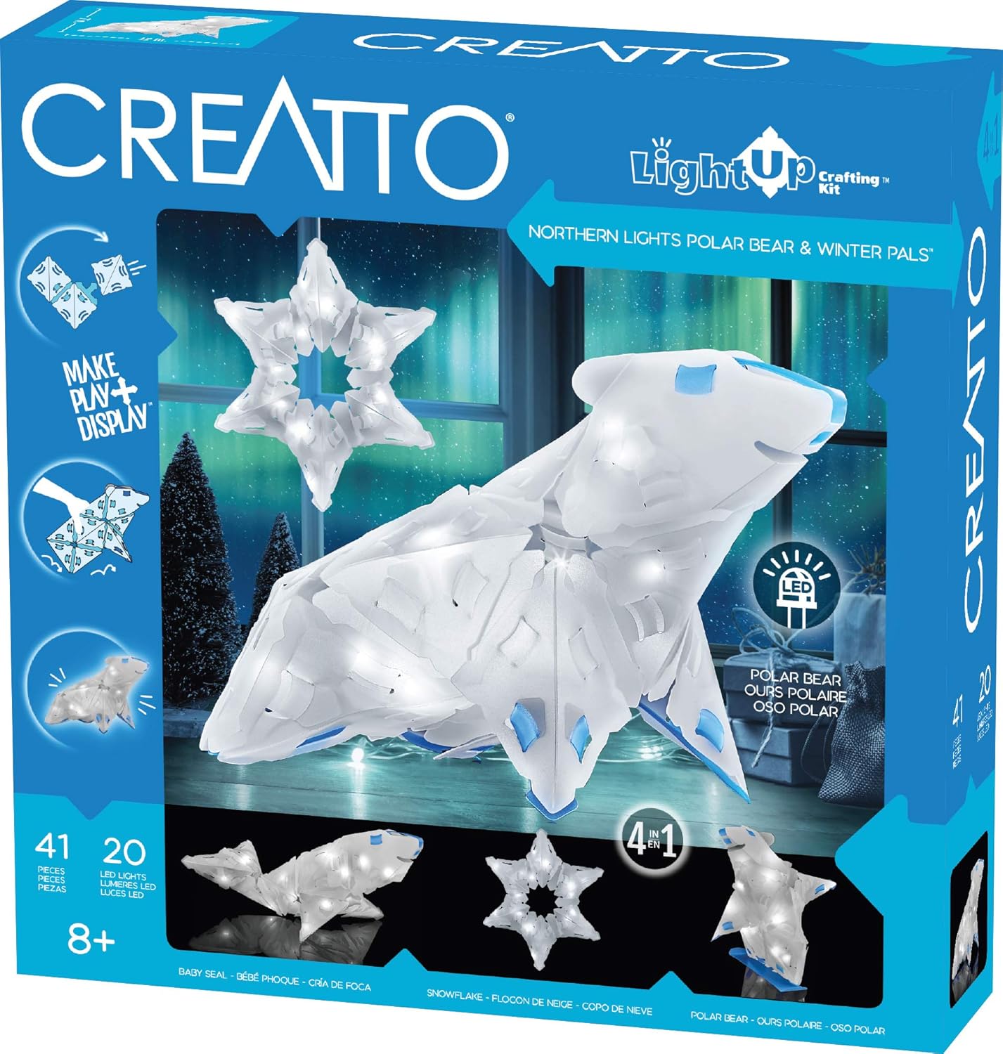 Creatto || Northern Lights Polar Bear & Winter Pals